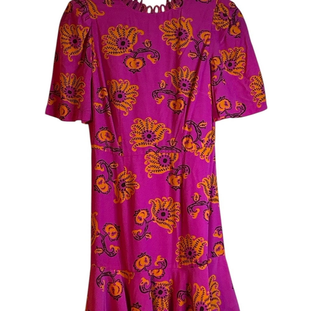RHODE Mulberry Daron Ruffled Midi Dress for Wedding Guest